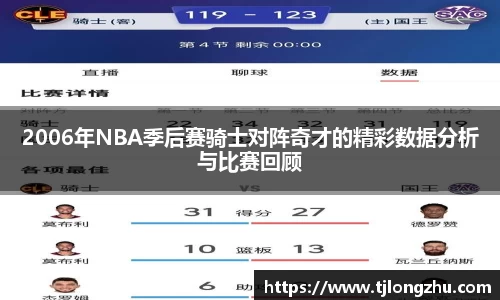 2006年NBA季后赛骑士对阵奇才的精彩数据分析与比赛回顾